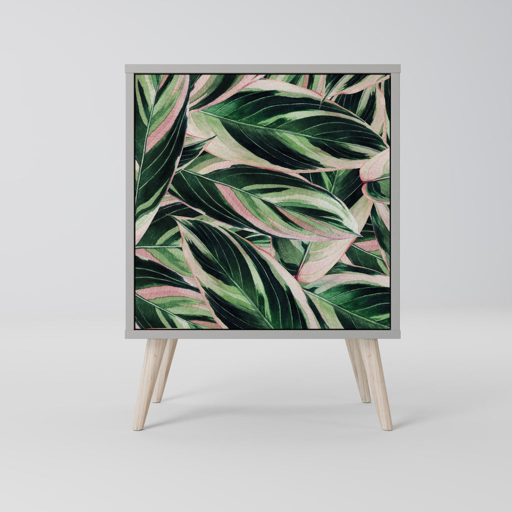 EERIE STROMANTHE Aparador de 1 Porta em Acabamento Cinzento