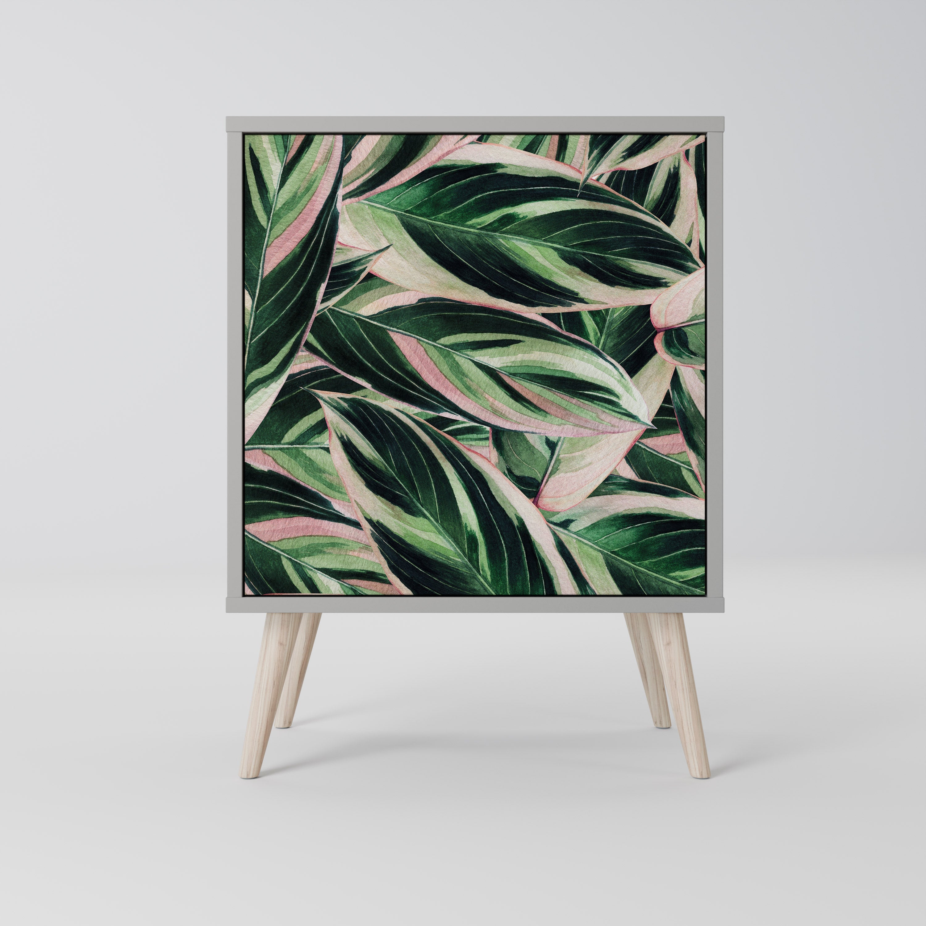 EERIE STROMANTHE Aparador de 1 Porta em Acabamento Cinzento