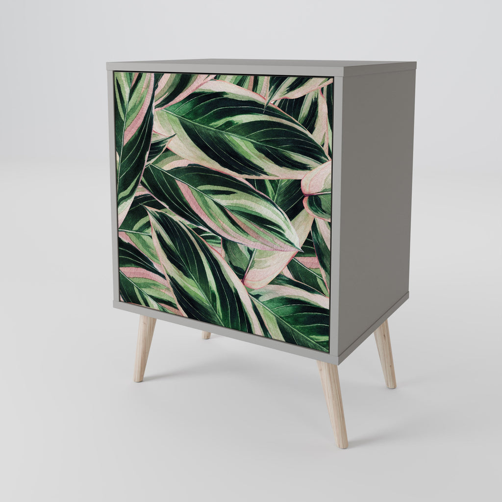 EERIE STROMANTHE Aparador de 1 Porta em Acabamento Cinzento