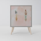 THE DELIQUESCE Aparador de 1 Porta em Acabamento Cinzento