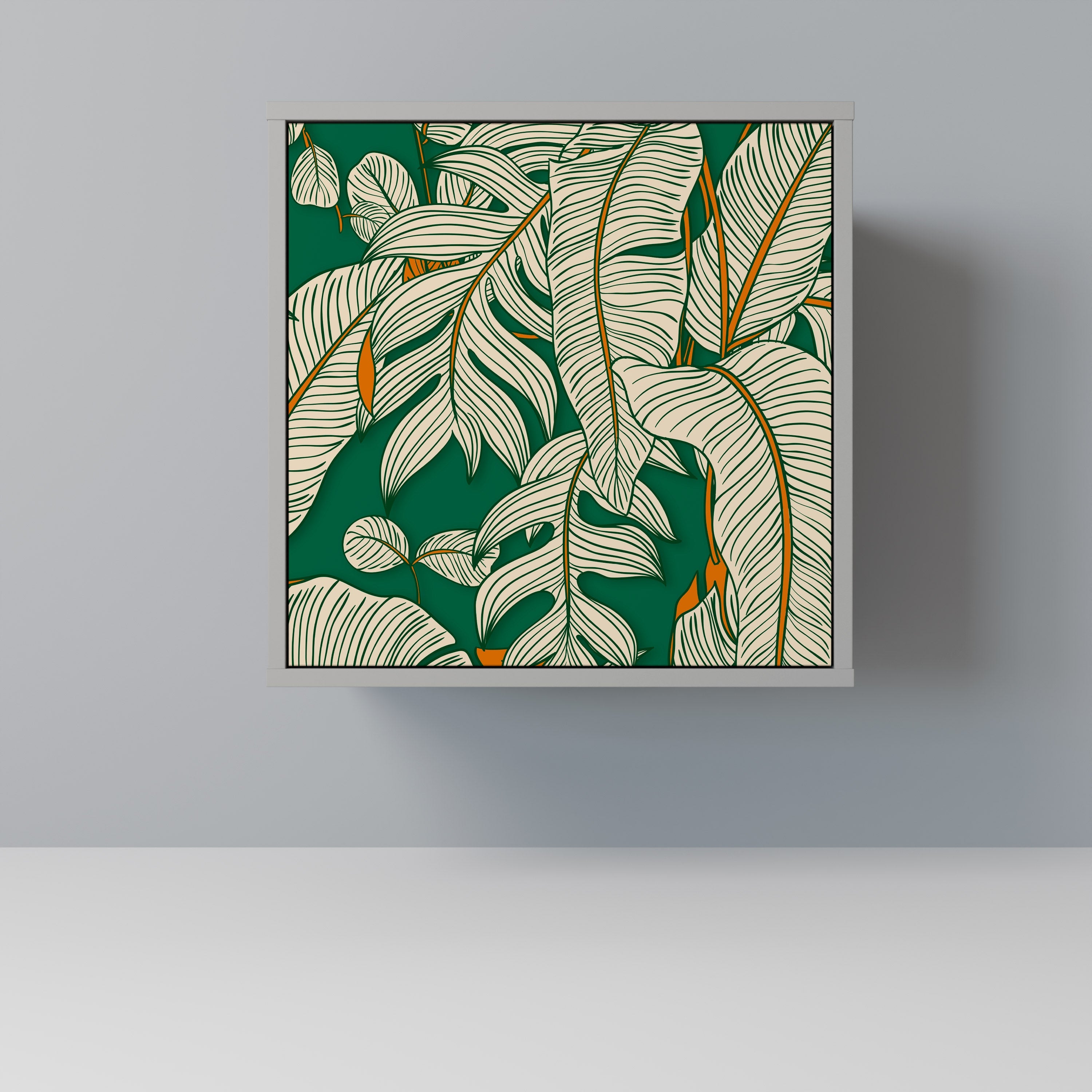 VERDANT PLEASURES 1-Door Sideboard in Grey Finish