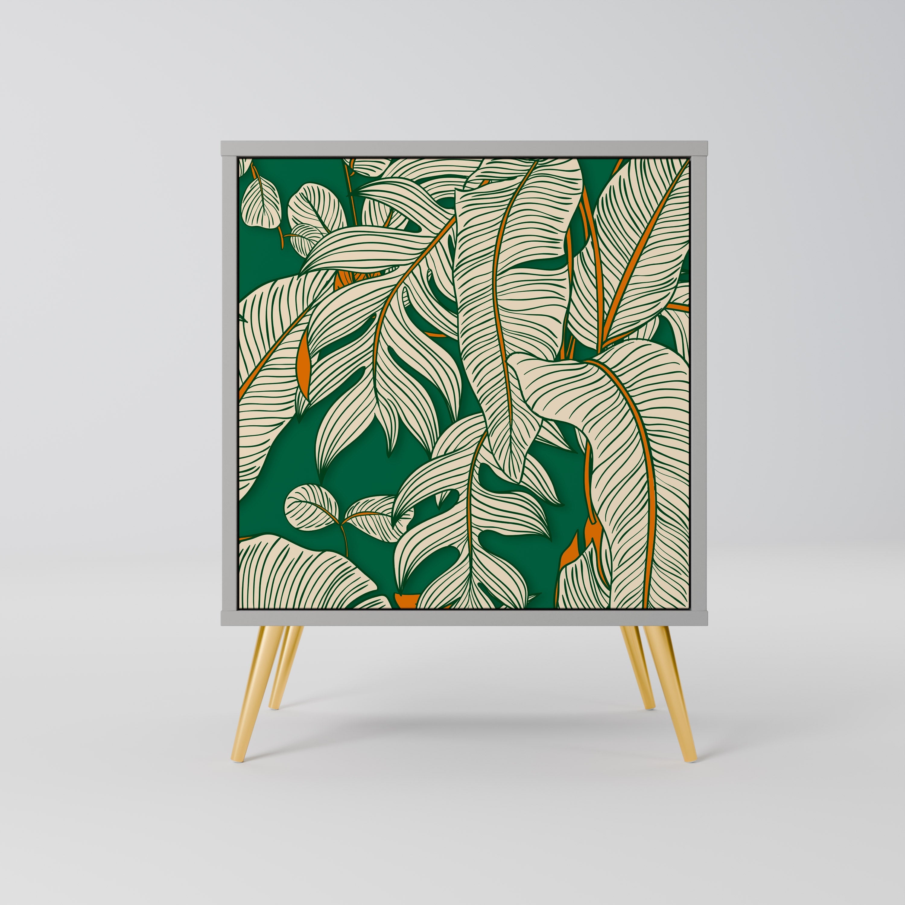 VERDANT PLEASURES 1-Door Sideboard in Grey Finish