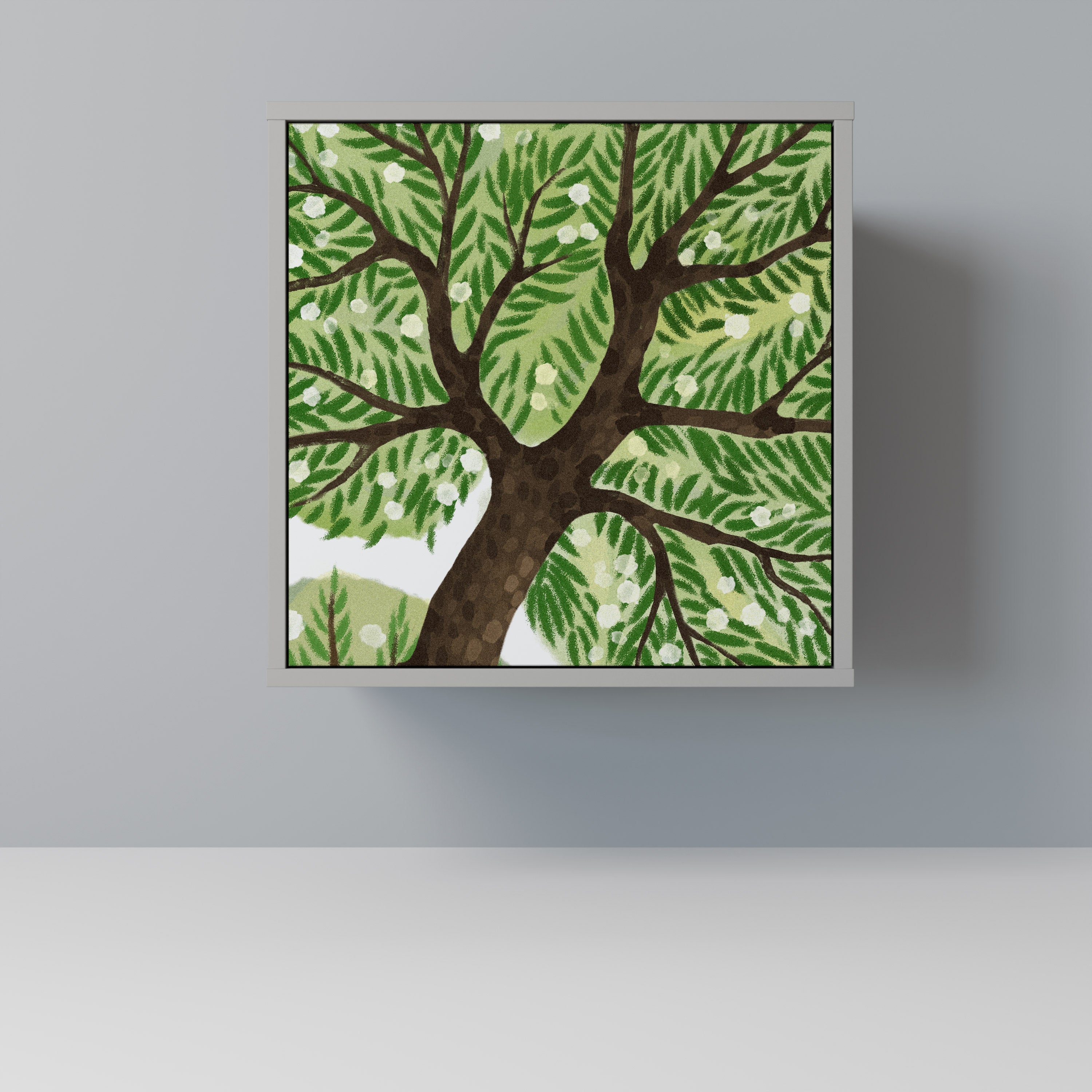 WILDERNESS DASH Aparador de 1 Porta em Acabamento Cinzento