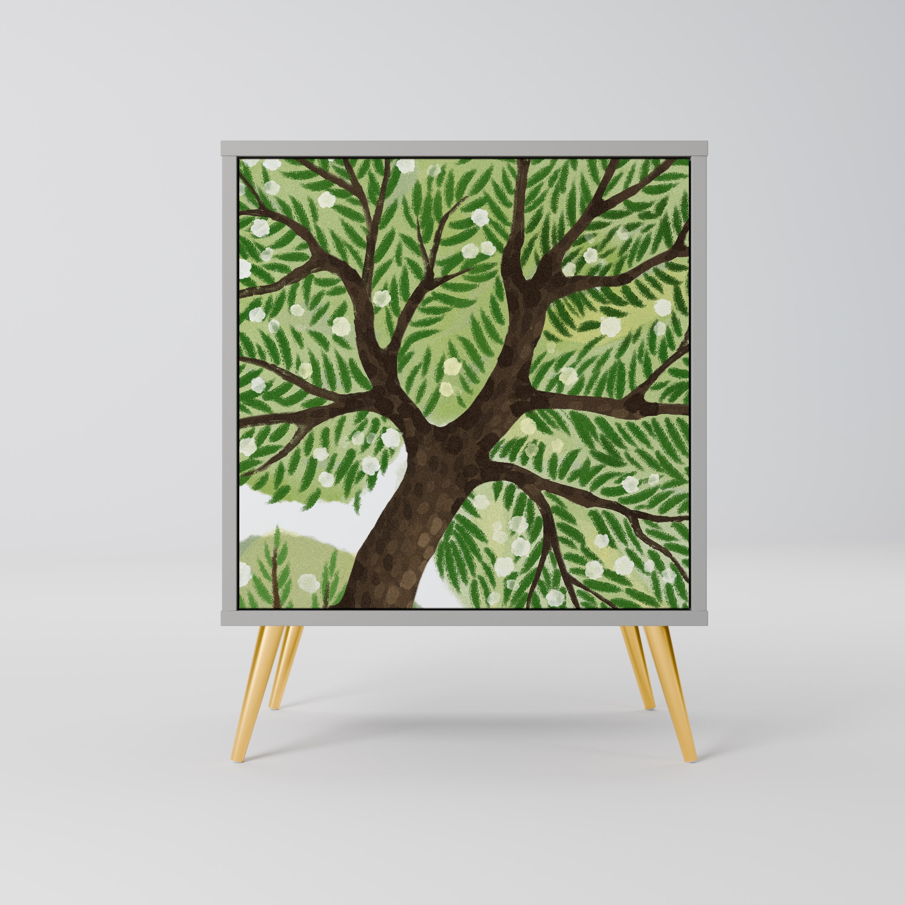 WILDERNESS DASH Aparador de 1 Porta em Acabamento Cinzento