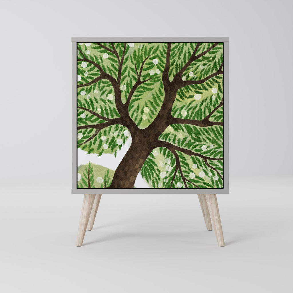 WILDERNESS DASH Aparador de 1 Porta em Acabamento Cinzento