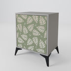 LEAVES ON GREEN 1-Door Sideboard in Grey Finish