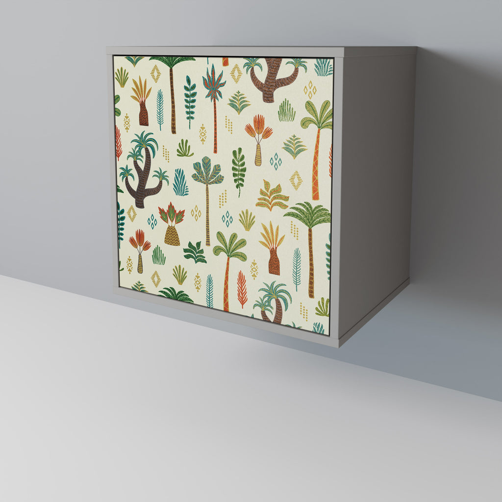 PALM SPRING 1-Door Sideboard in Grey Finish