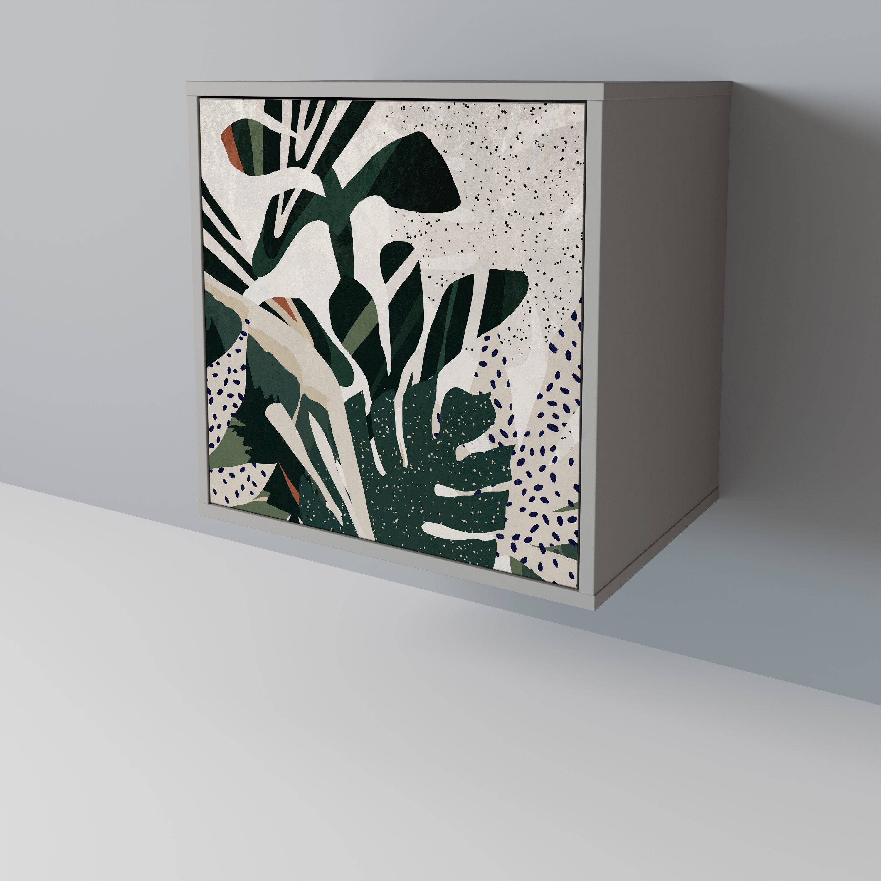 VERDURE FORMATION 1-Door Sideboard in Grey Finish