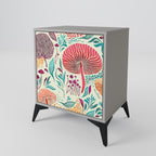 FUNGUS FANTASY 1-Door Sideboard in Grey Finish