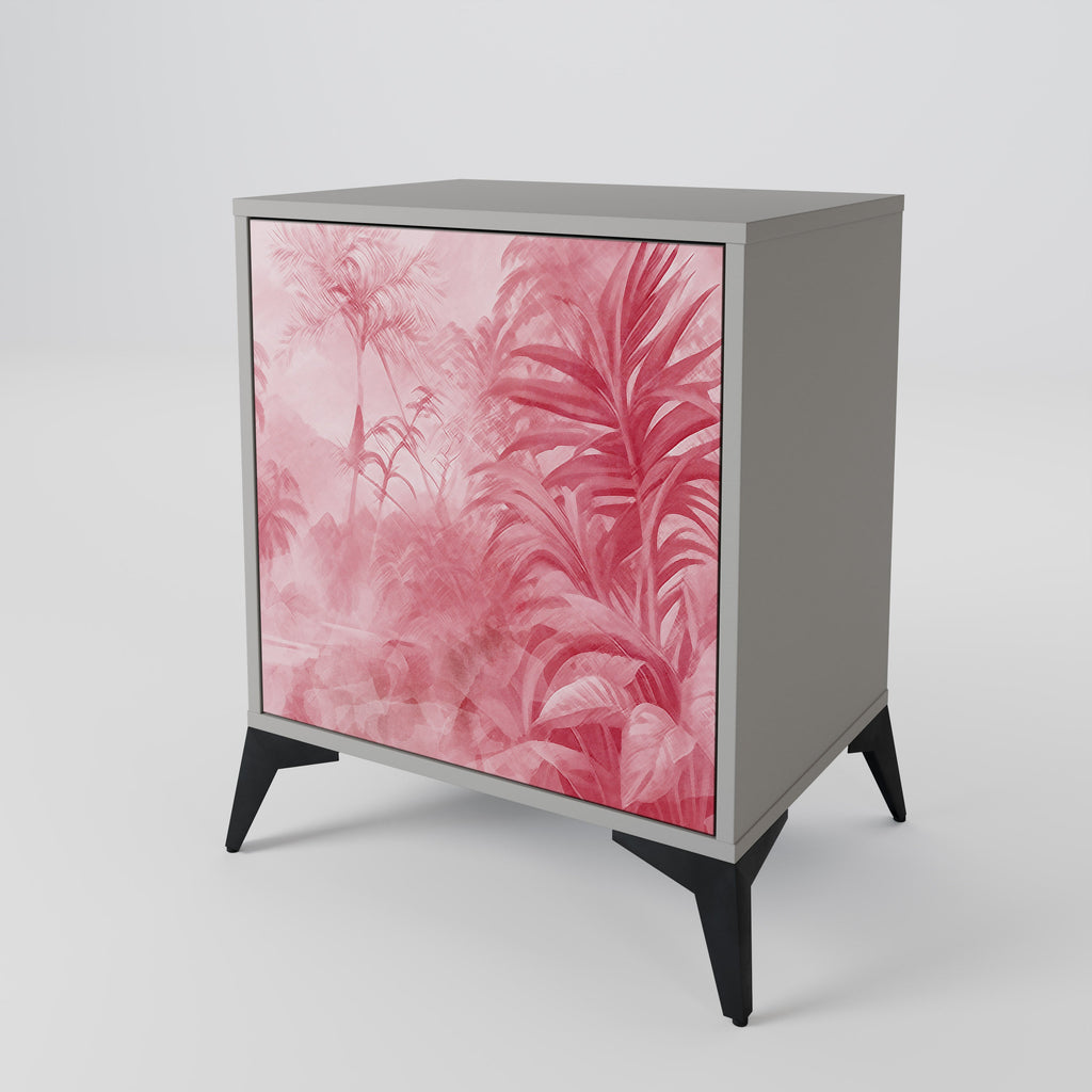 SWEET TROPICS 1-Door Sideboard in Grey Finish