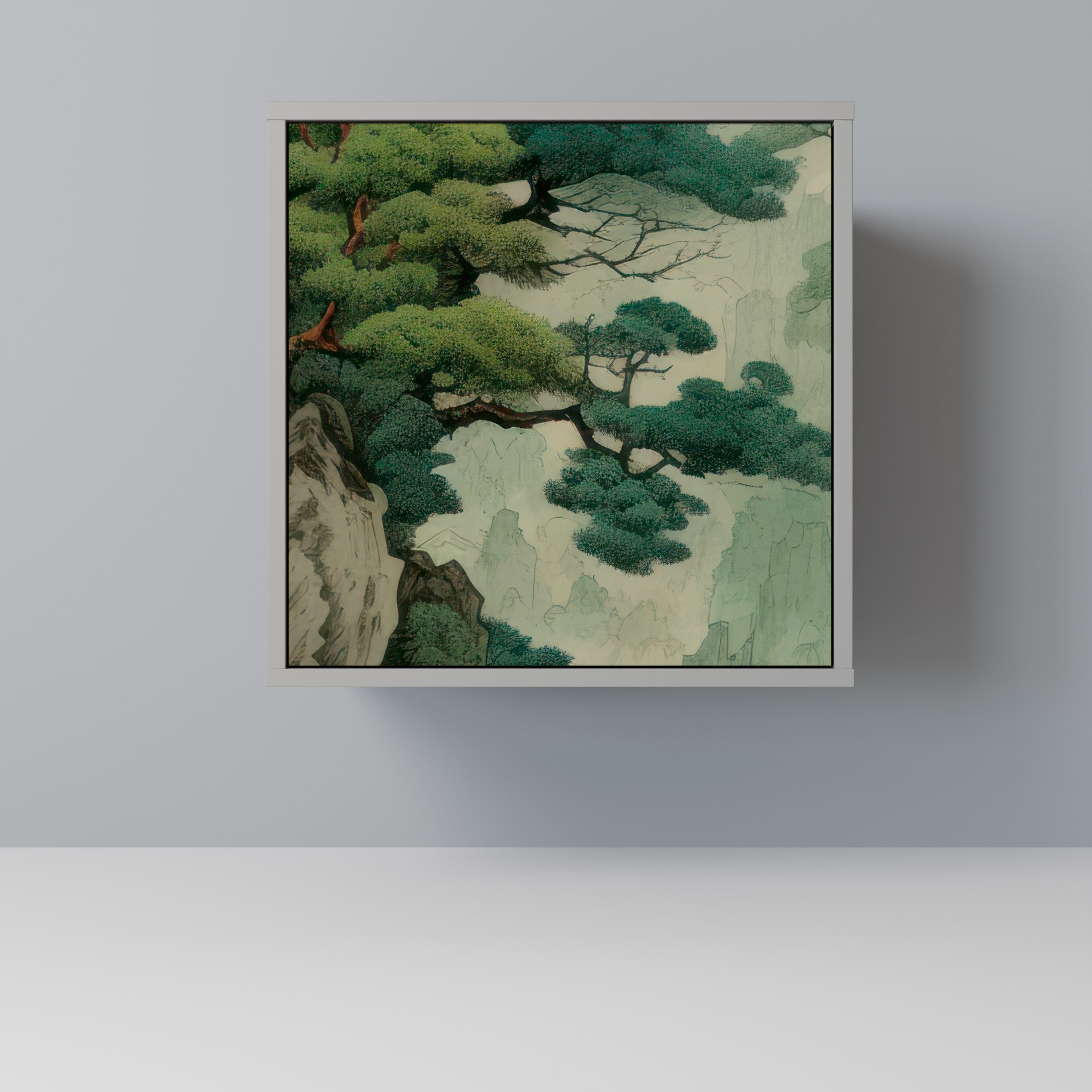 VERDURE ABYSS Aparador de 1 Porta em Acabamento Cinzento