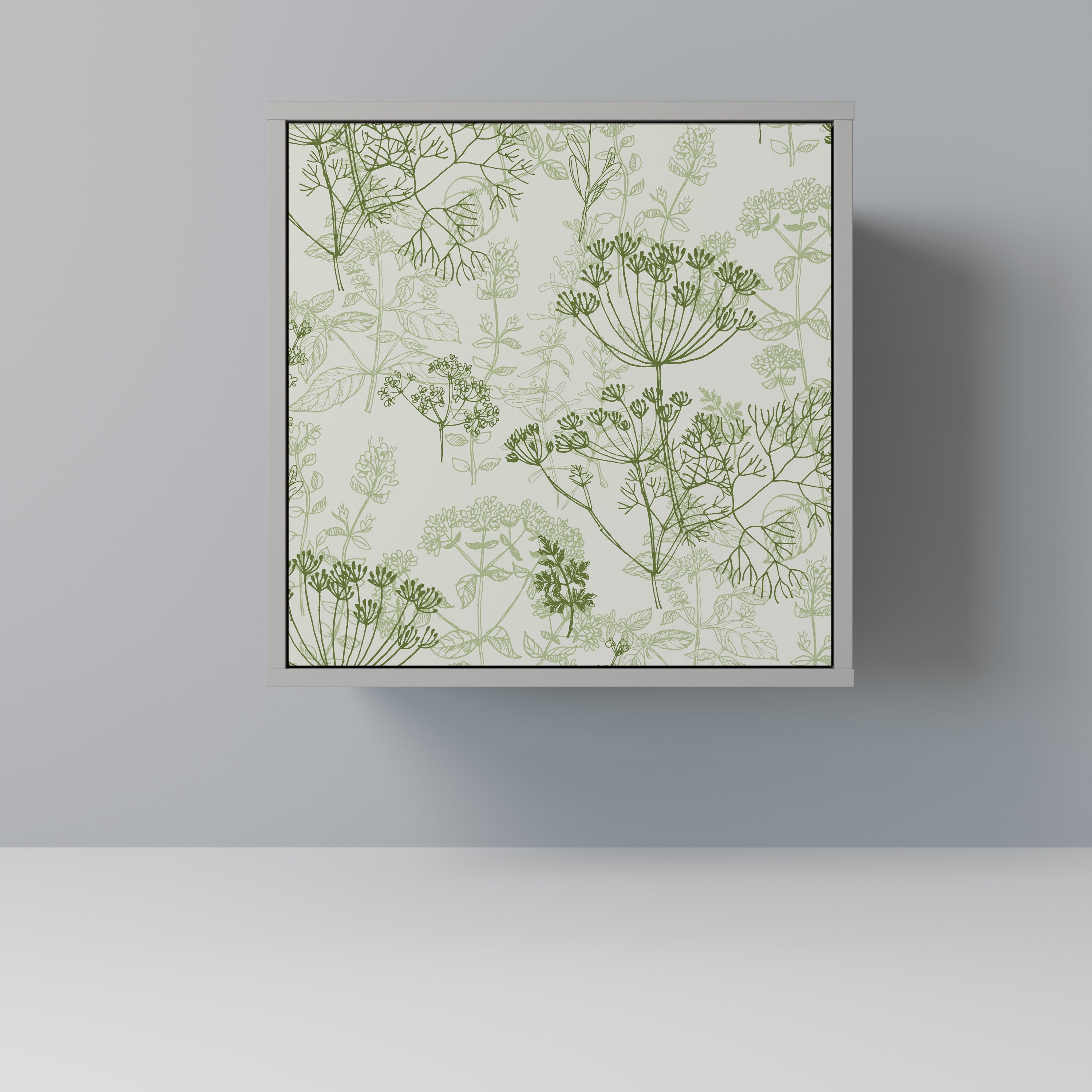 FENNEL BALDACHIN 1-Door Sideboard in Grey Finish