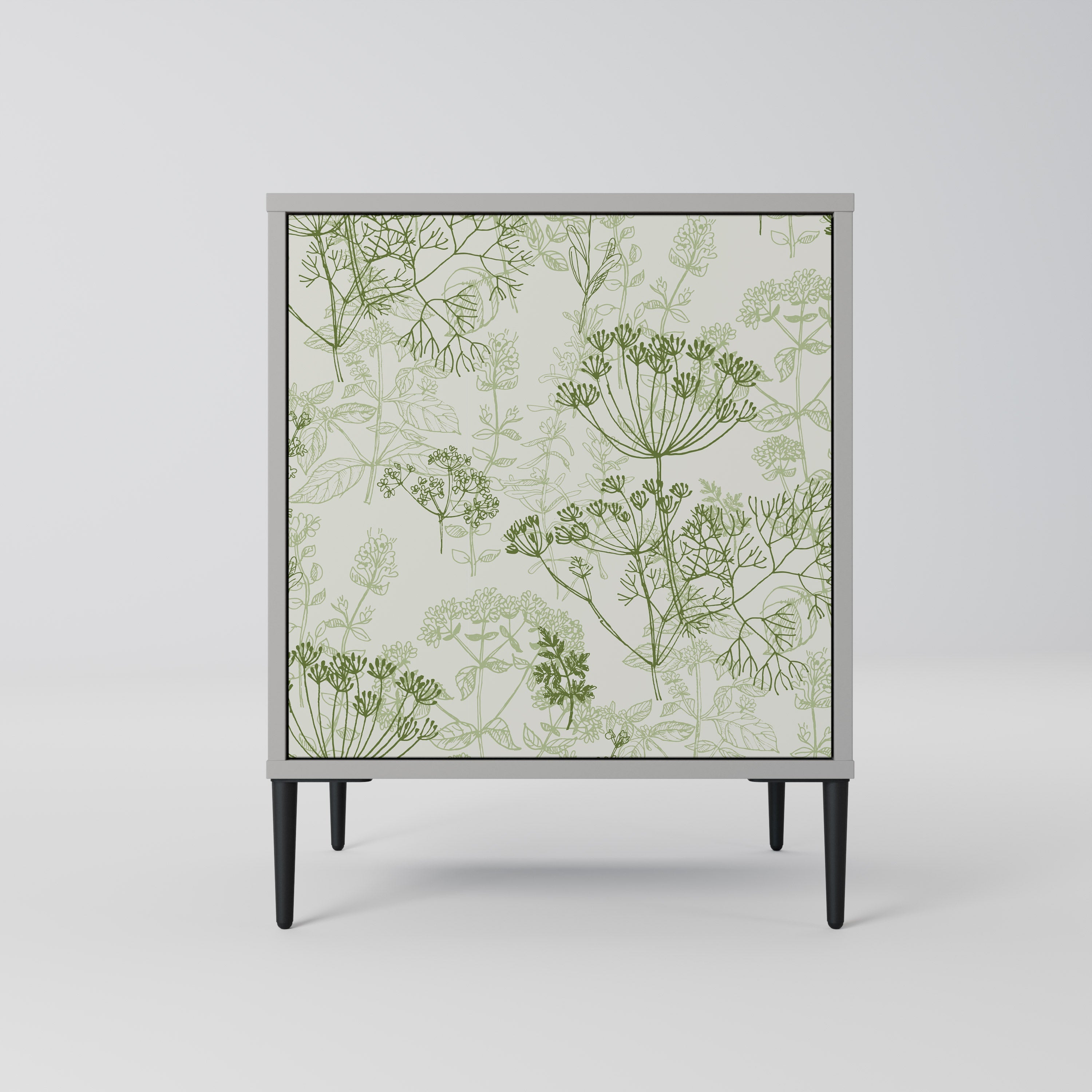 FENNEL BALDACHIN 1-Door Sideboard in Grey Finish