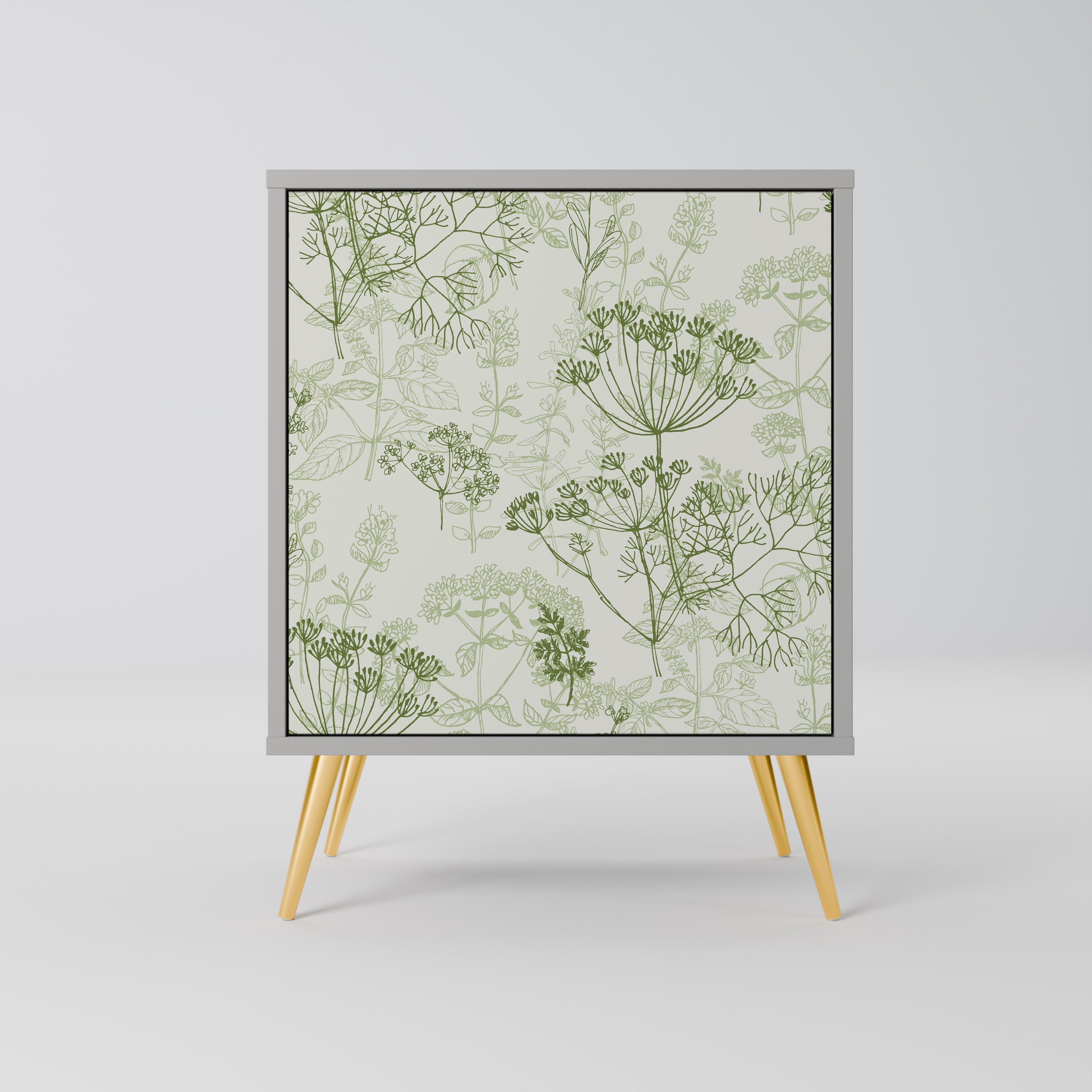 FENNEL BALDACHIN 1-Door Sideboard in Grey Finish