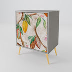 COCOA FRUITS Aparador de 1 Porta em Acabamento Cinzento