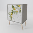 ELEGANT BOTANICS 1-Door Sideboard in Grey Finish