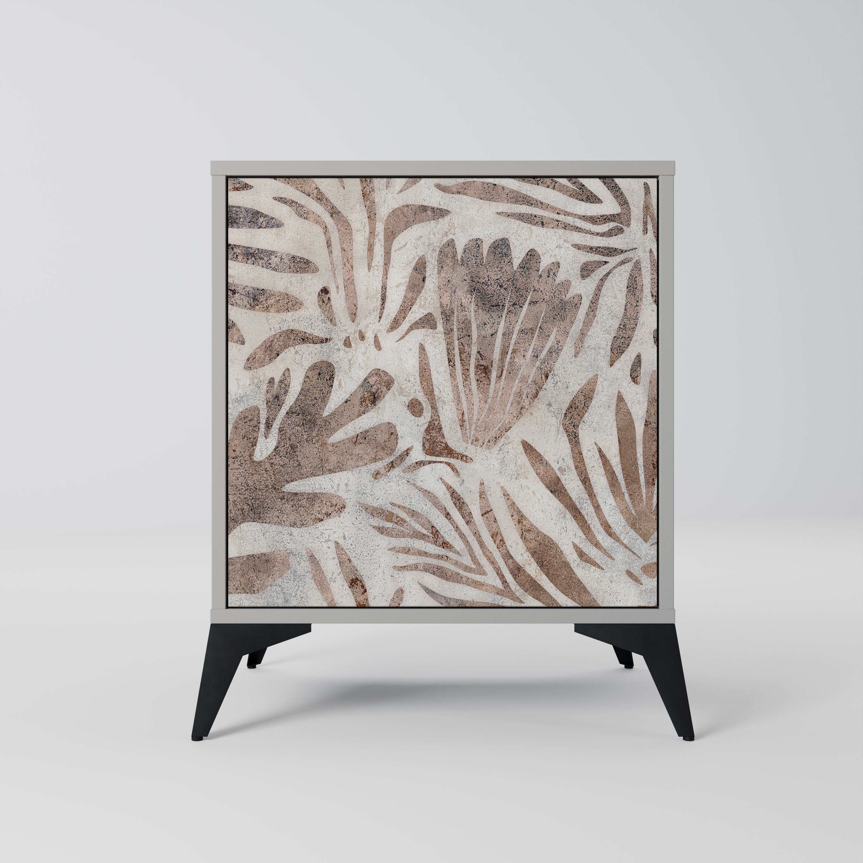 PASSING TIME Aparador de 1 Porta em Acabamento Cinzento