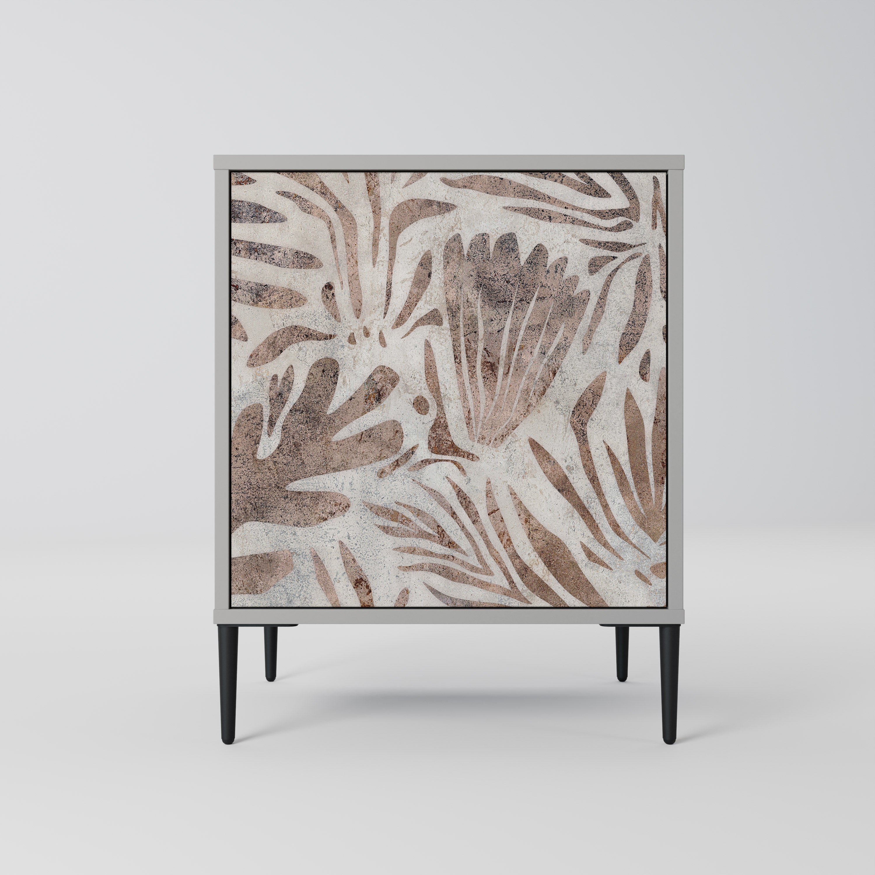 PASSING TIME Aparador de 1 Porta em Acabamento Cinzento