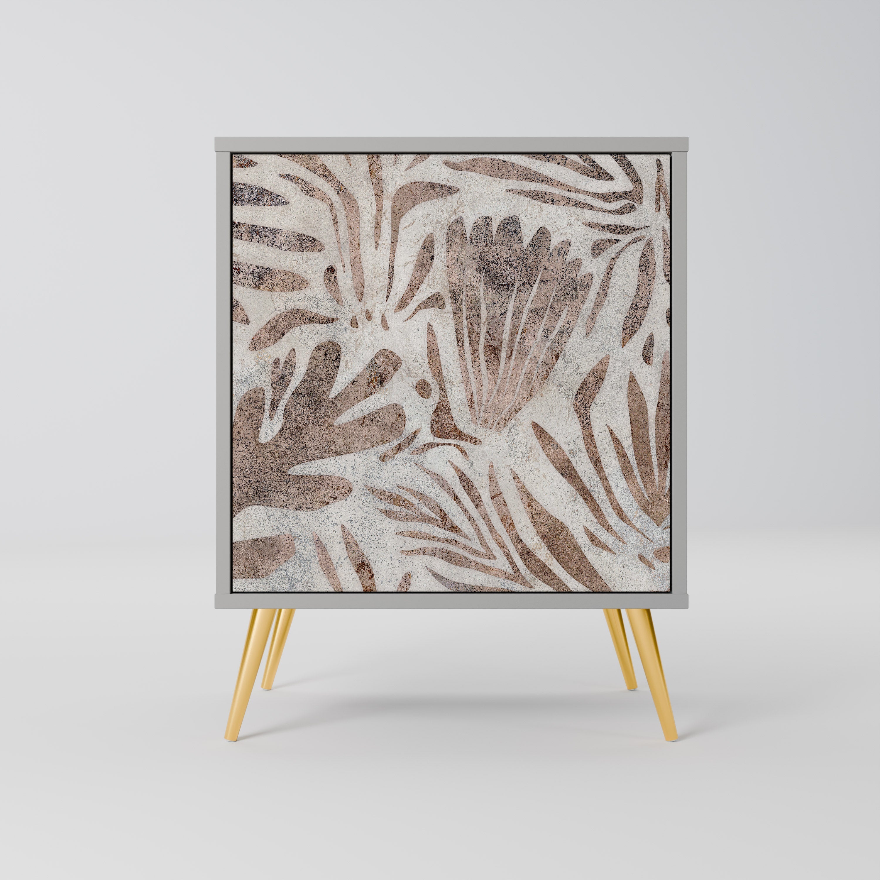 PASSING TIME Aparador de 1 Porta em Acabamento Cinzento