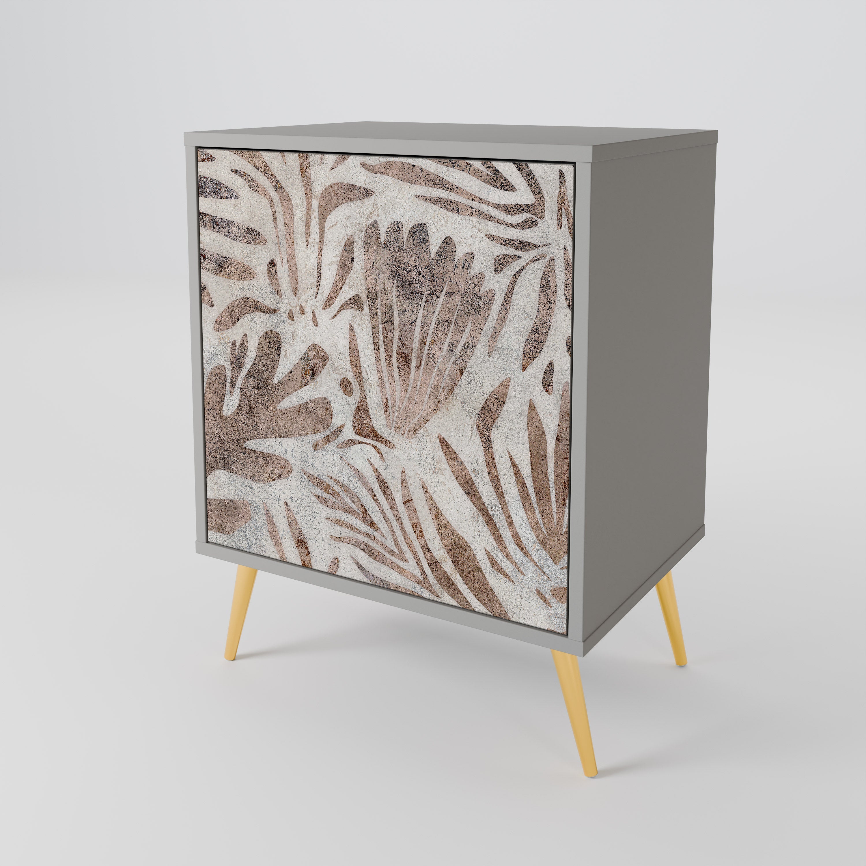 PASSING TIME Aparador de 1 Porta em Acabamento Cinzento