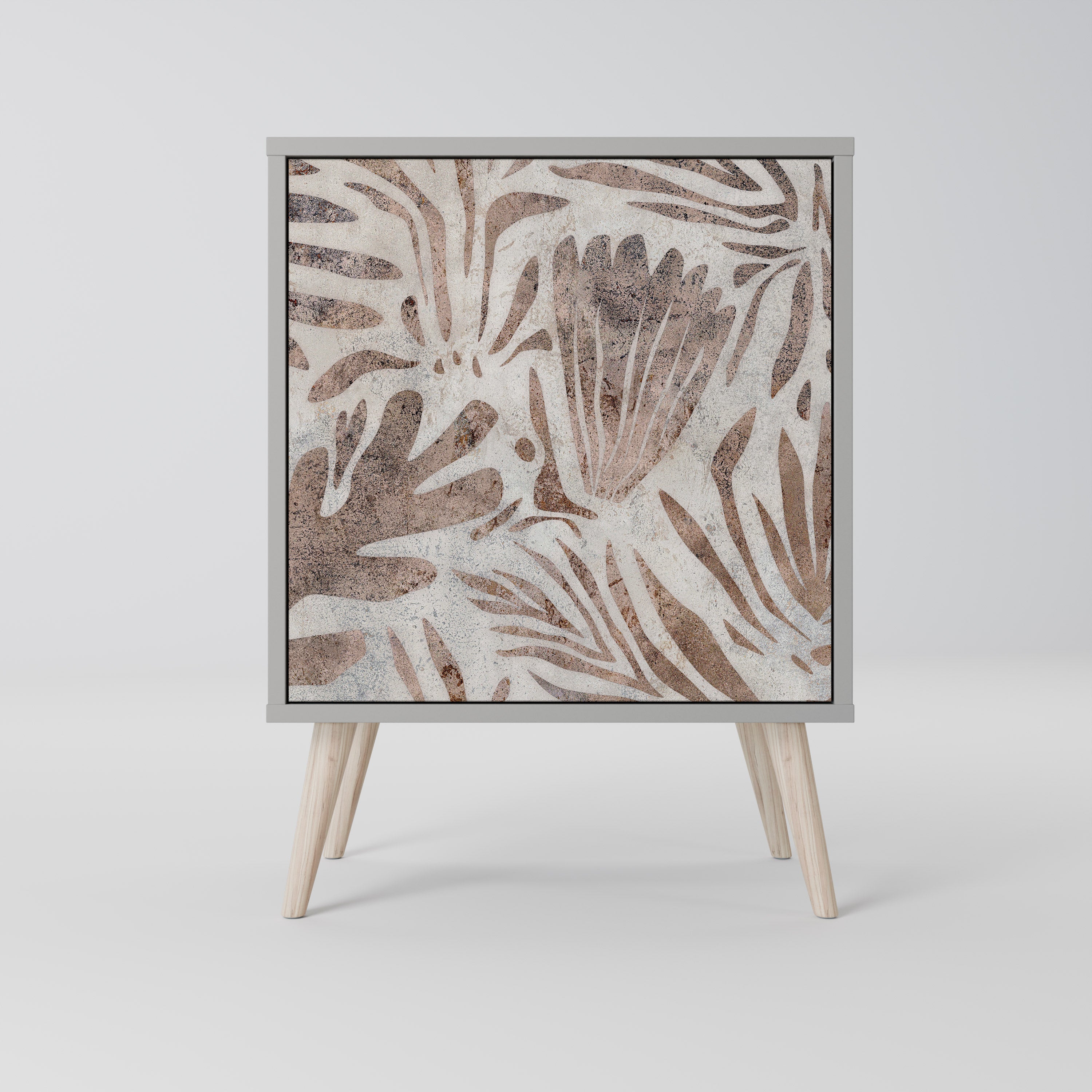 PASSING TIME Aparador de 1 Porta em Acabamento Cinzento