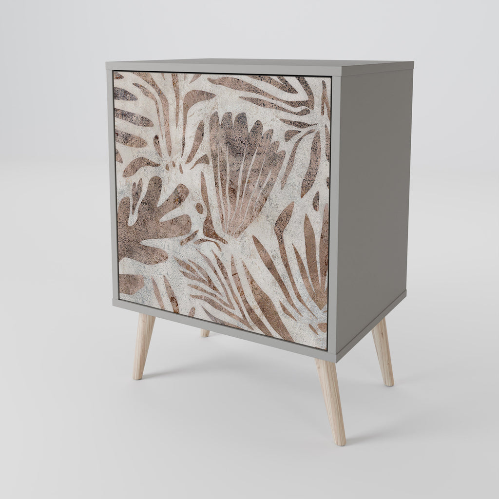 PASSING TIME Aparador de 1 Porta em Acabamento Cinzento