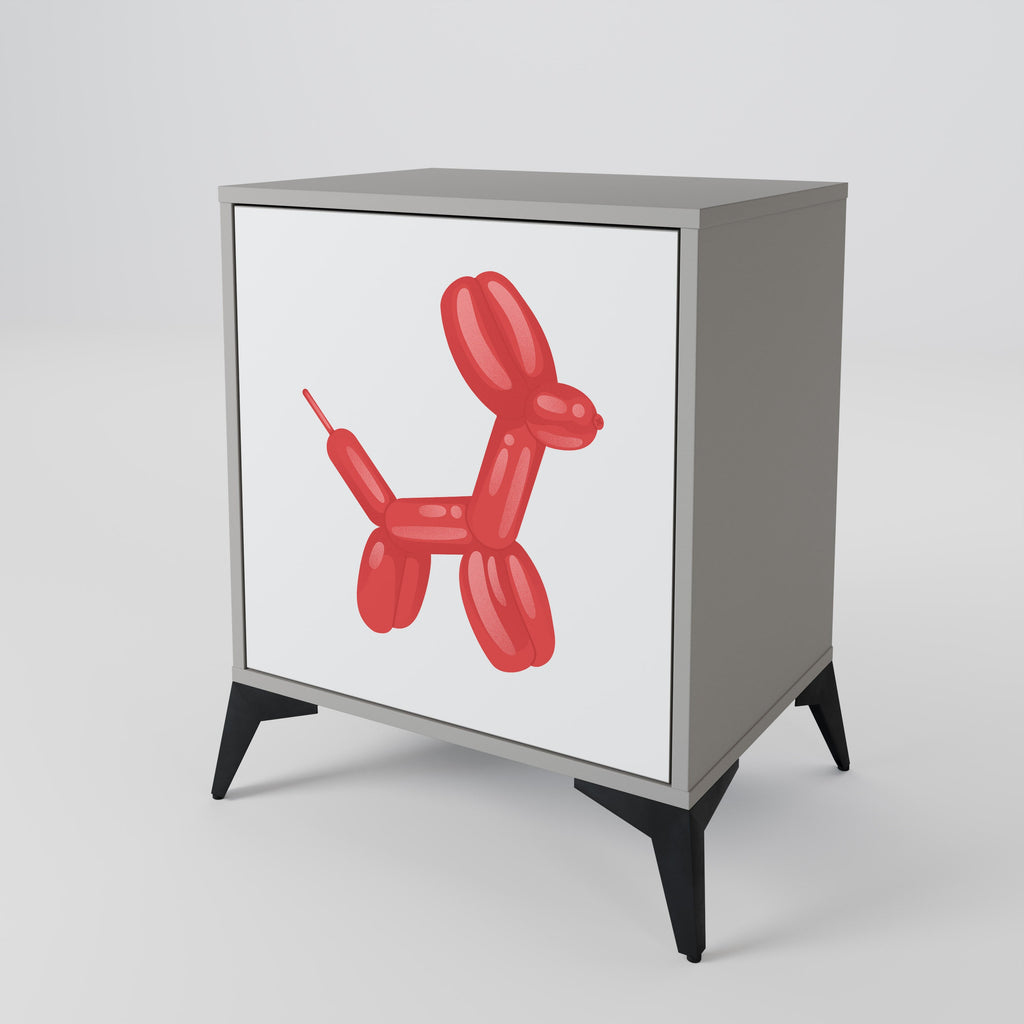 CHILDHOOD MEMORY Aparador de 1 Porta em Acabamento Cinzento