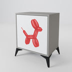 CHILDHOOD MEMORY Aparador de 1 Porta em Acabamento Cinzento