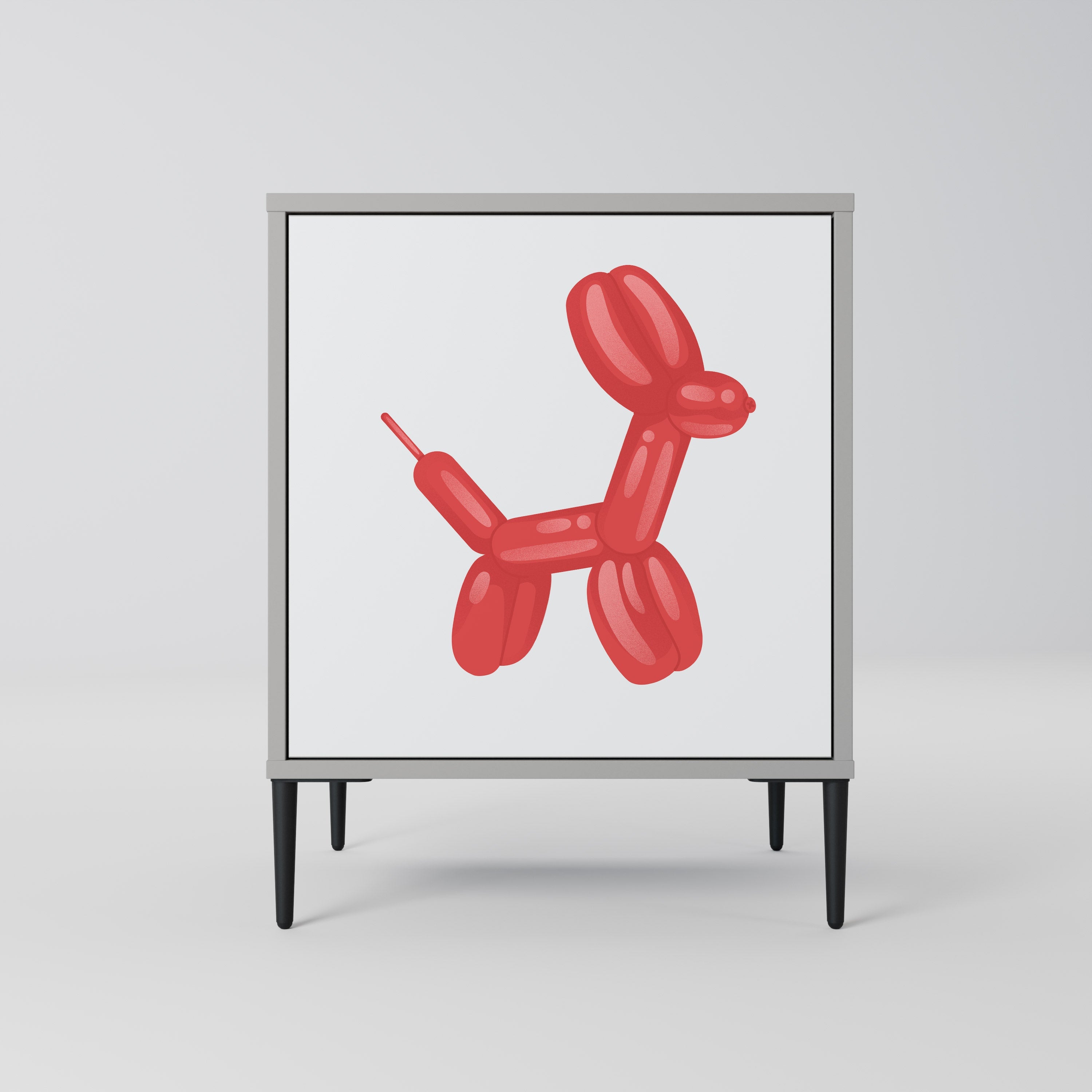 CHILDHOOD MEMORY Aparador de 1 Porta em Acabamento Cinzento