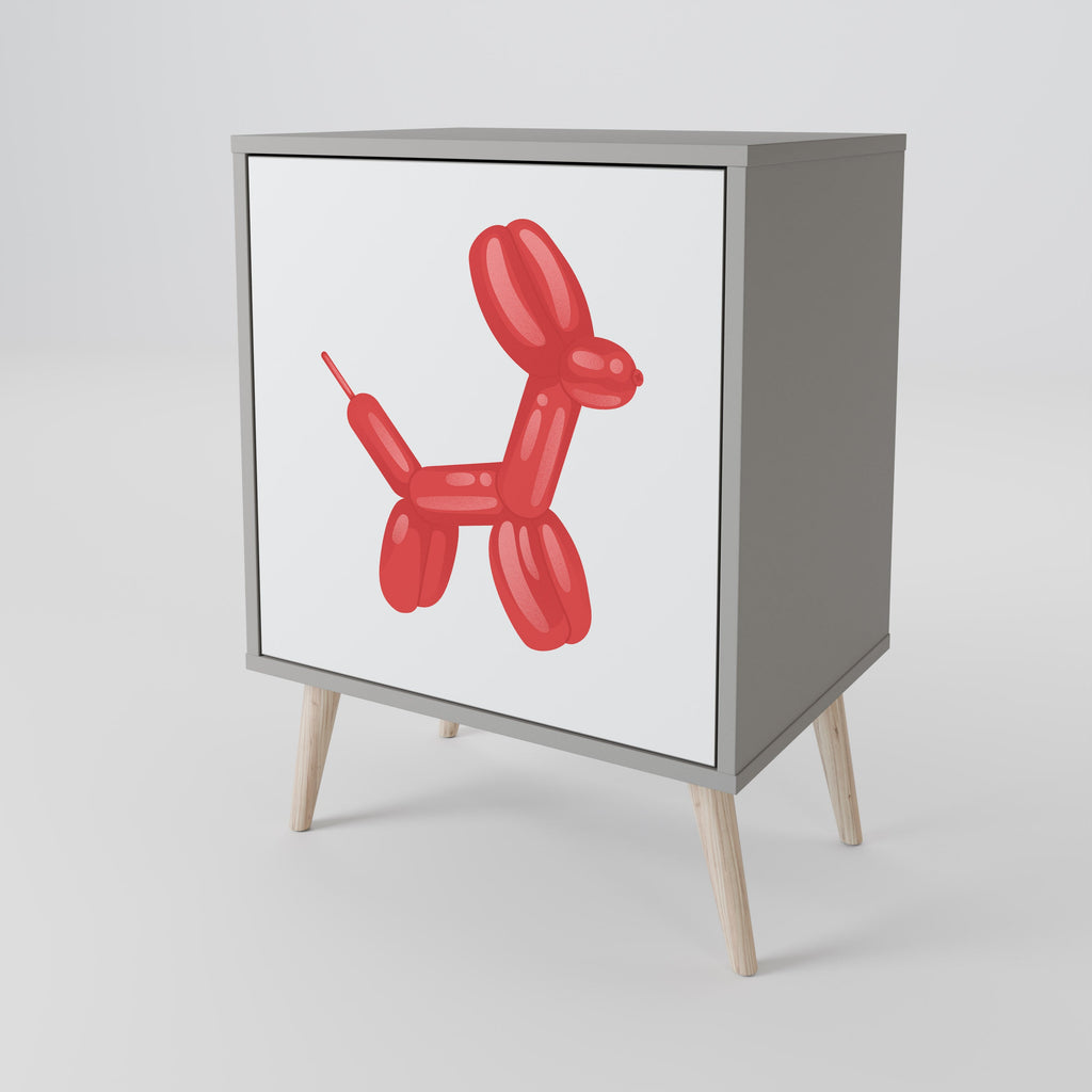 CHILDHOOD MEMORY Aparador de 1 Porta em Acabamento Cinzento