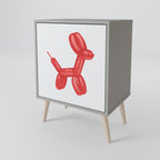 CHILDHOOD MEMORY Aparador de 1 Porta em Acabamento Cinzento