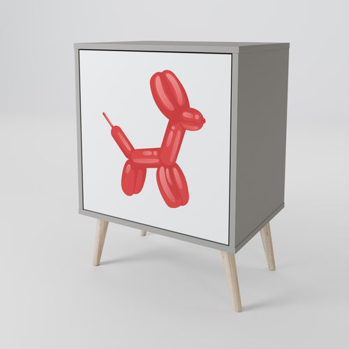 CHILDHOOD MEMORY Aparador de 1 Porta em Acabamento Cinzento