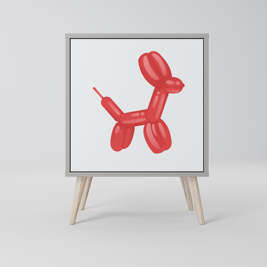 CHILDHOOD MEMORY Aparador de 1 Porta em Acabamento Cinzento