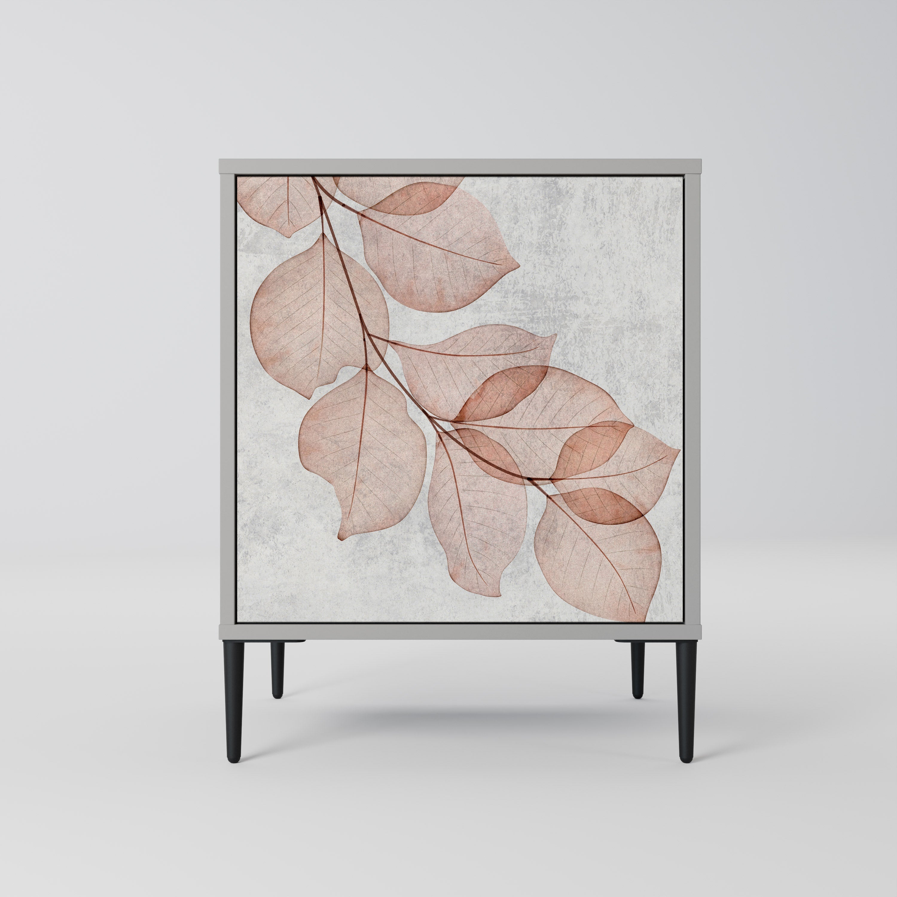 AUTUMN FRAGILITY 1-Door Sideboard in Grey Finish