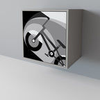 BIKE ENERGY Aparador de 1 Porta em Acabamento Cinzento