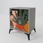 TROPICAL COMPOSITION 1-Door Sideboard in Grey Finish