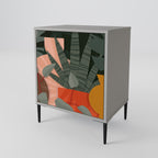 TROPICAL COMPOSITION 1-Door Sideboard in Grey Finish