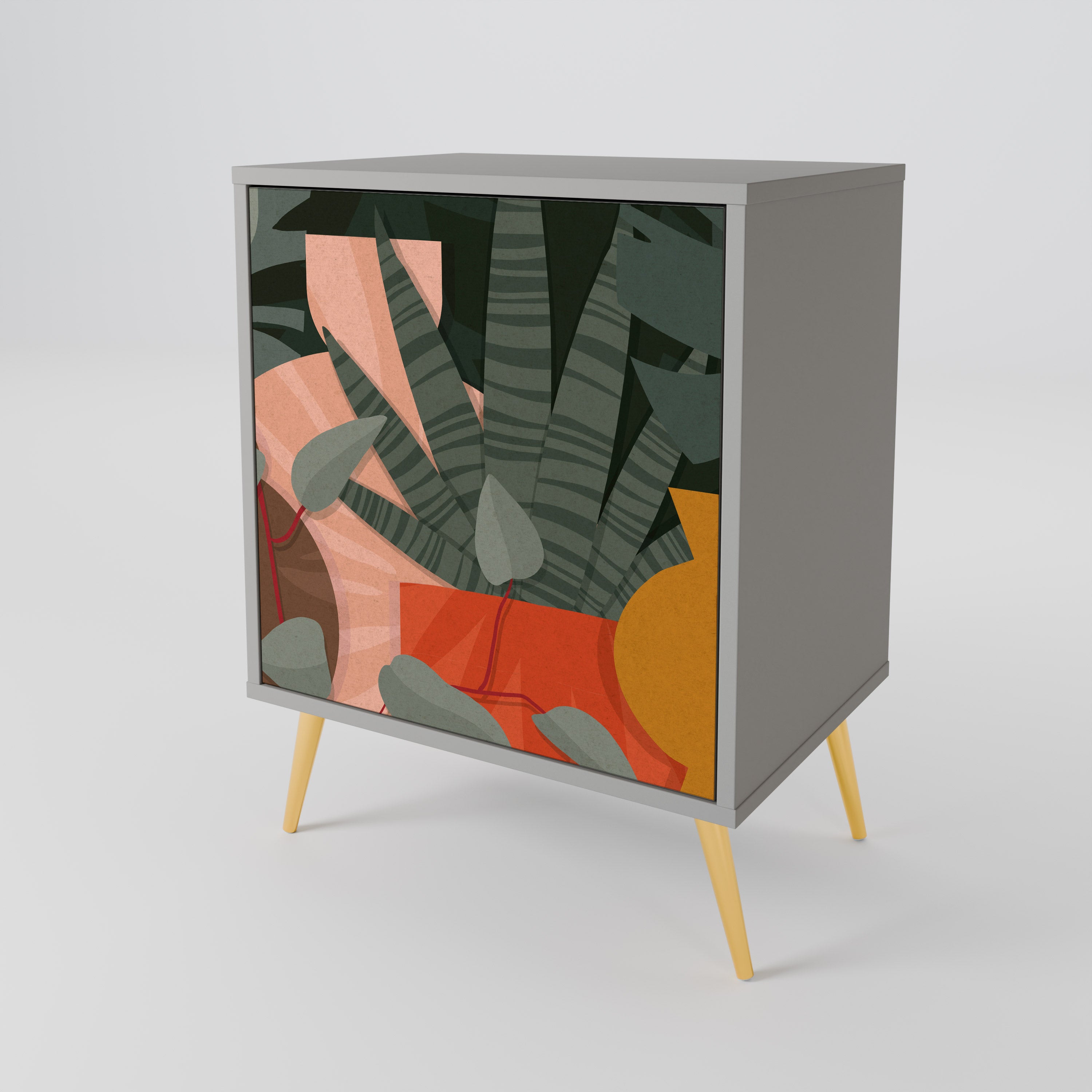 TROPICAL COMPOSITION 1-Door Sideboard
