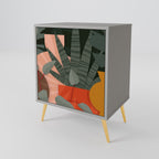 TROPICAL COMPOSITION 1-Door Sideboard in Grey Finish