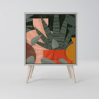 TROPICAL COMPOSITION 1-Door Sideboard in Grey Finish