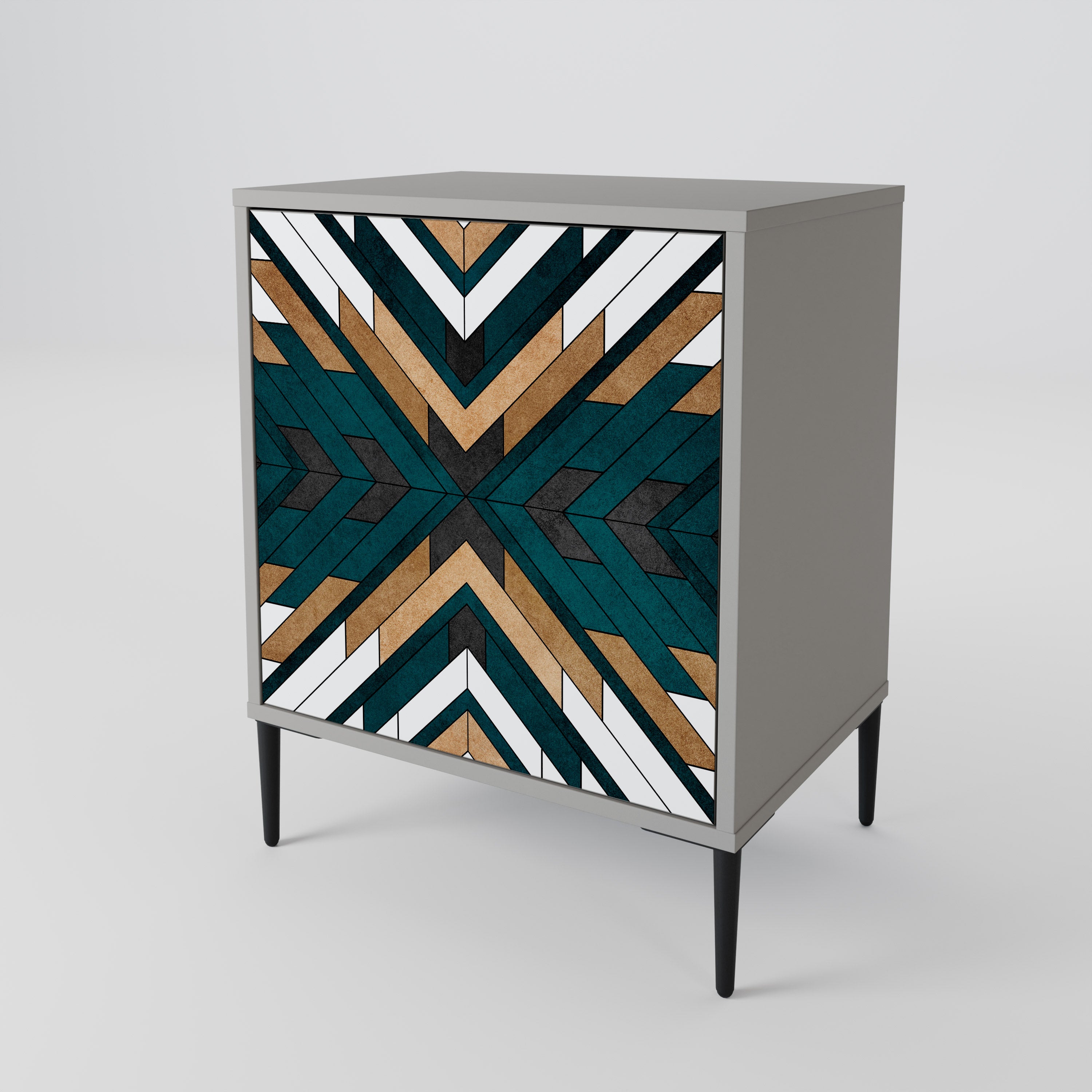 ARTISTIC GEOMETRY 1-Door Sideboard