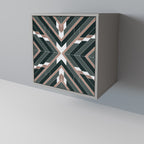 DIMENSION DELIGHTS 1-Door Sideboard in Grey Finish