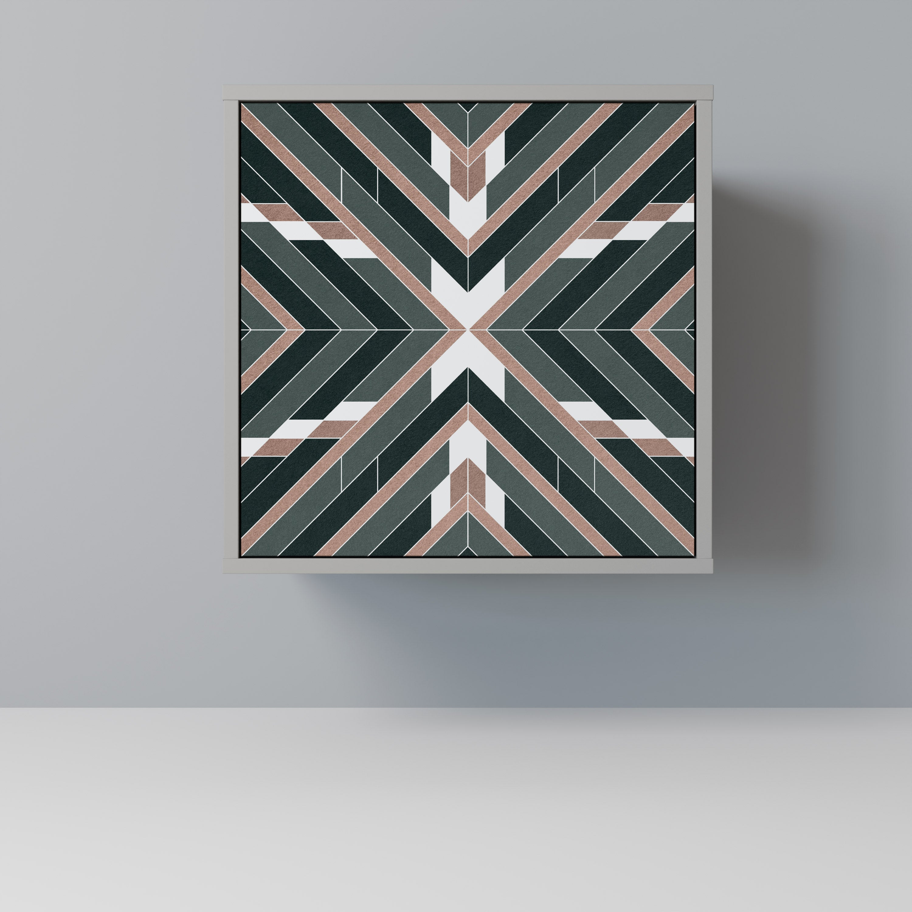 DIMENSION DELIGHTS 1-Door Sideboard in Grey Finish