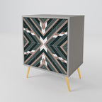 DIMENSION DELIGHTS 1-Door Sideboard in Grey Finish