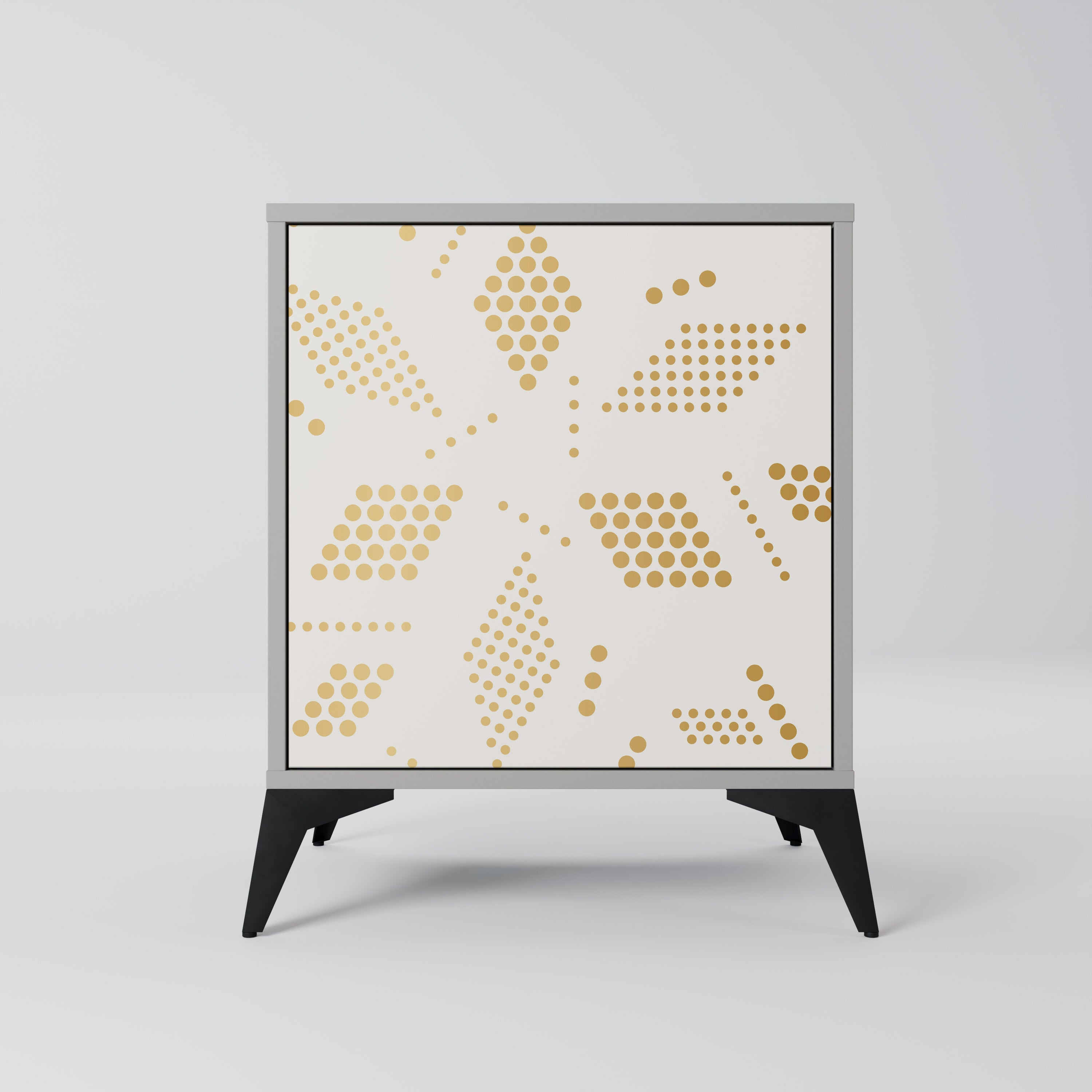 SPOTTED DAZE 1-Door Sideboard in Grey Finish