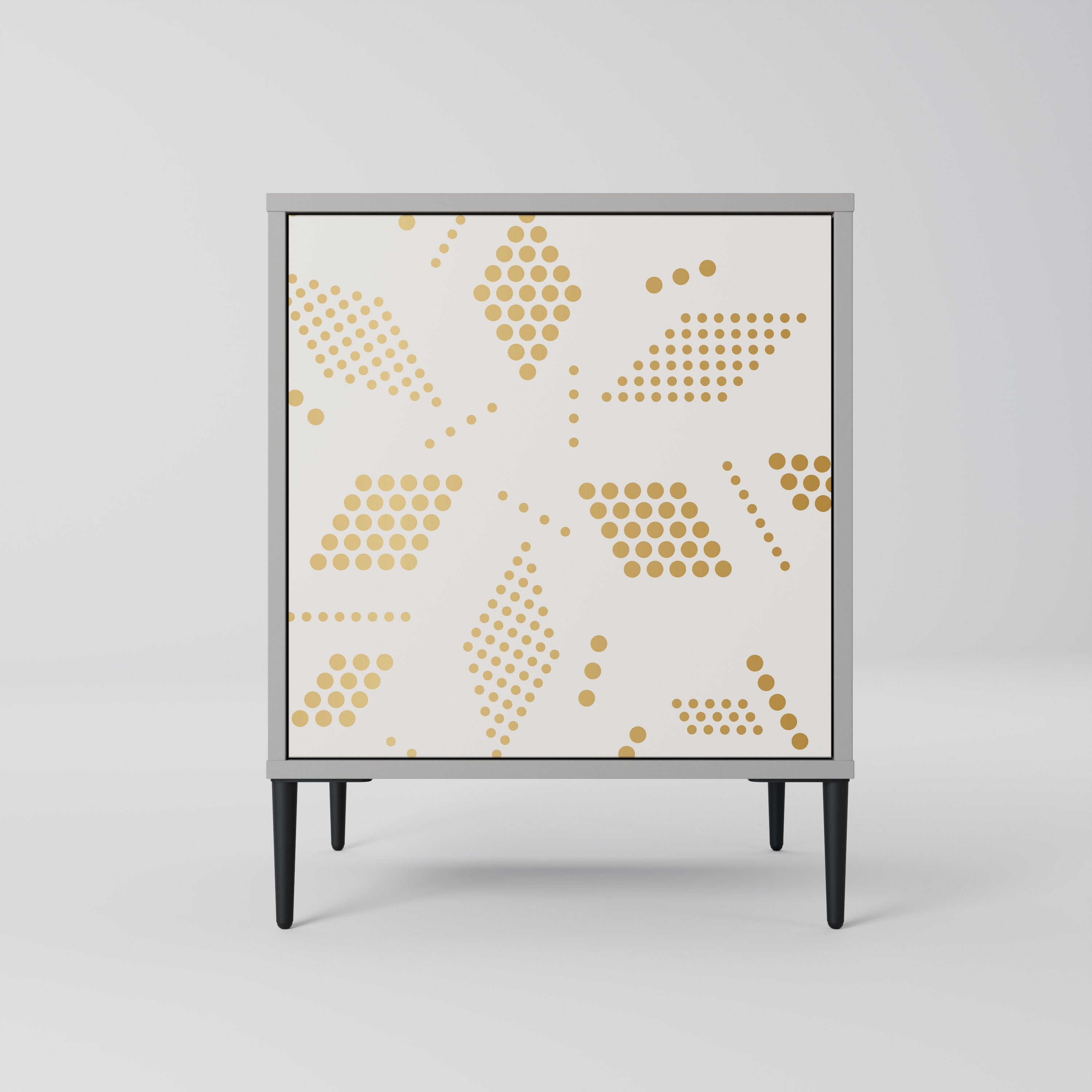 SPOTTED DAZE 1-Door Sideboard in Grey Finish