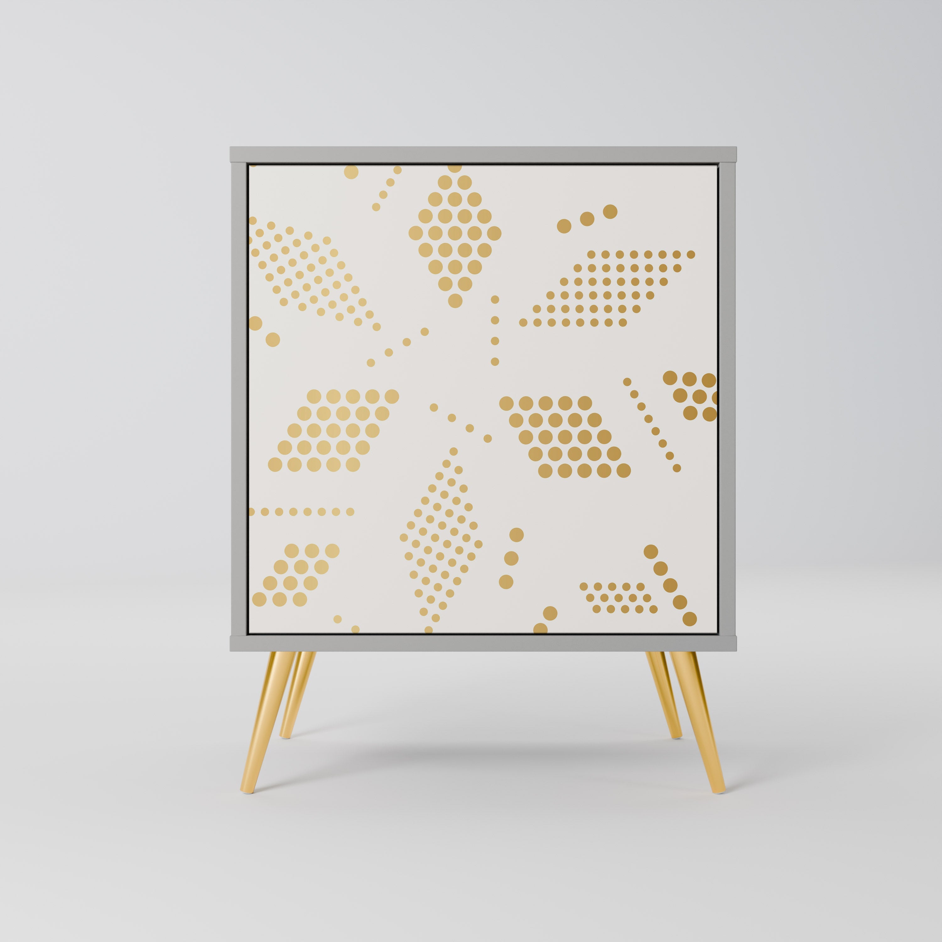 SPOTTED DAZE 1-Door Sideboard in Grey Finish