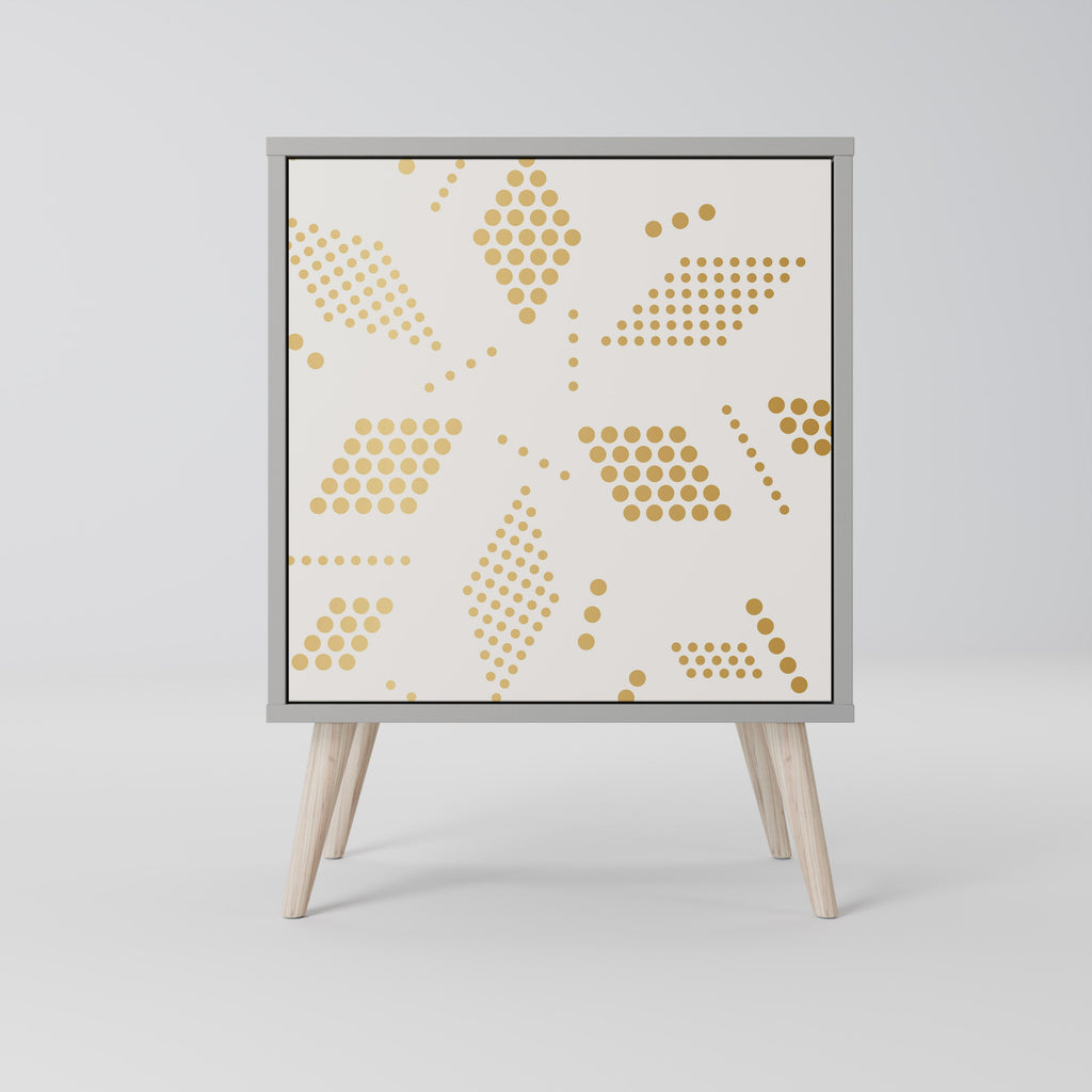 SPOTTED DAZE Aparador de 1 Porta em Acabamento Cinzento