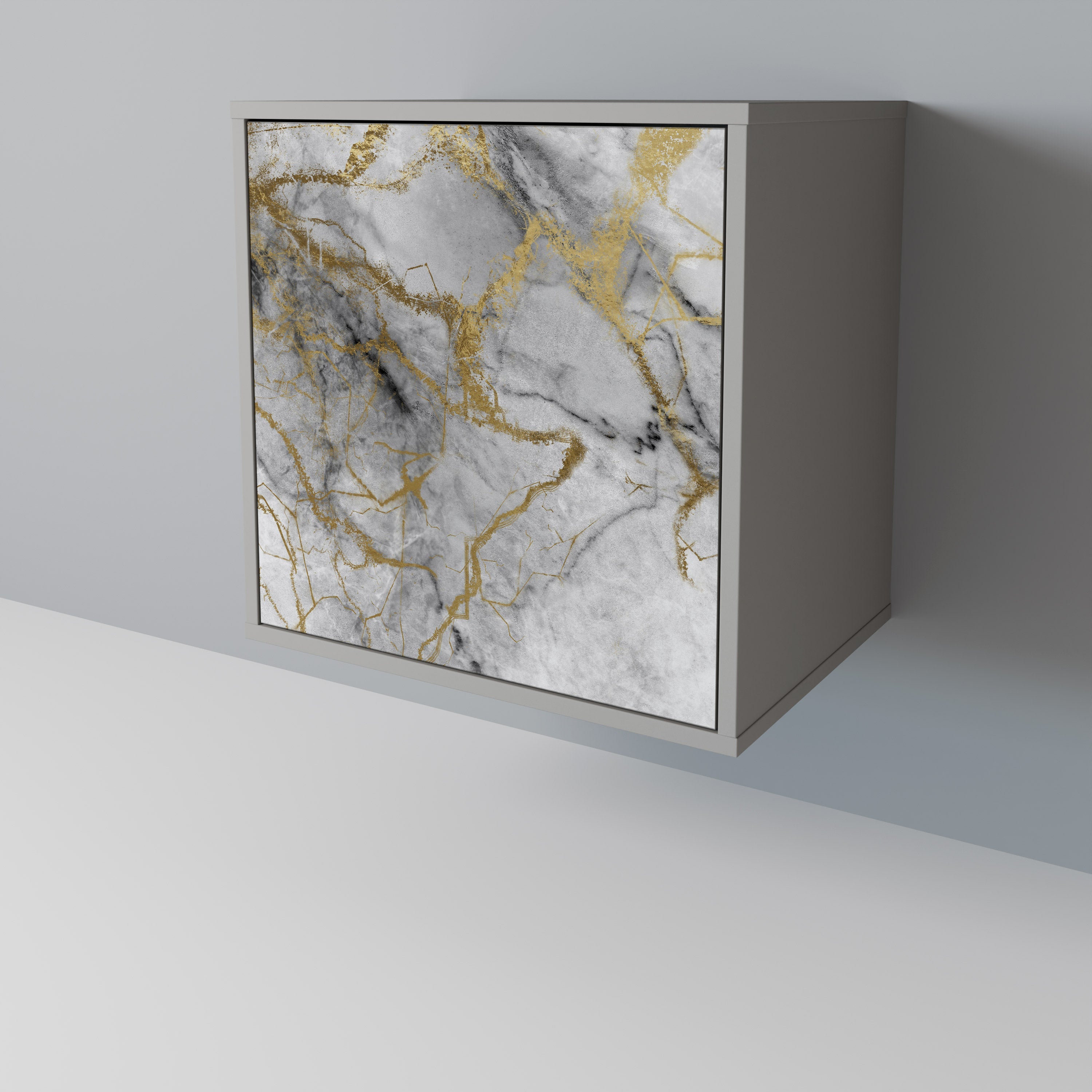 TIMELESS GLIDE Aparador de 1 Porta em Acabamento Cinzento