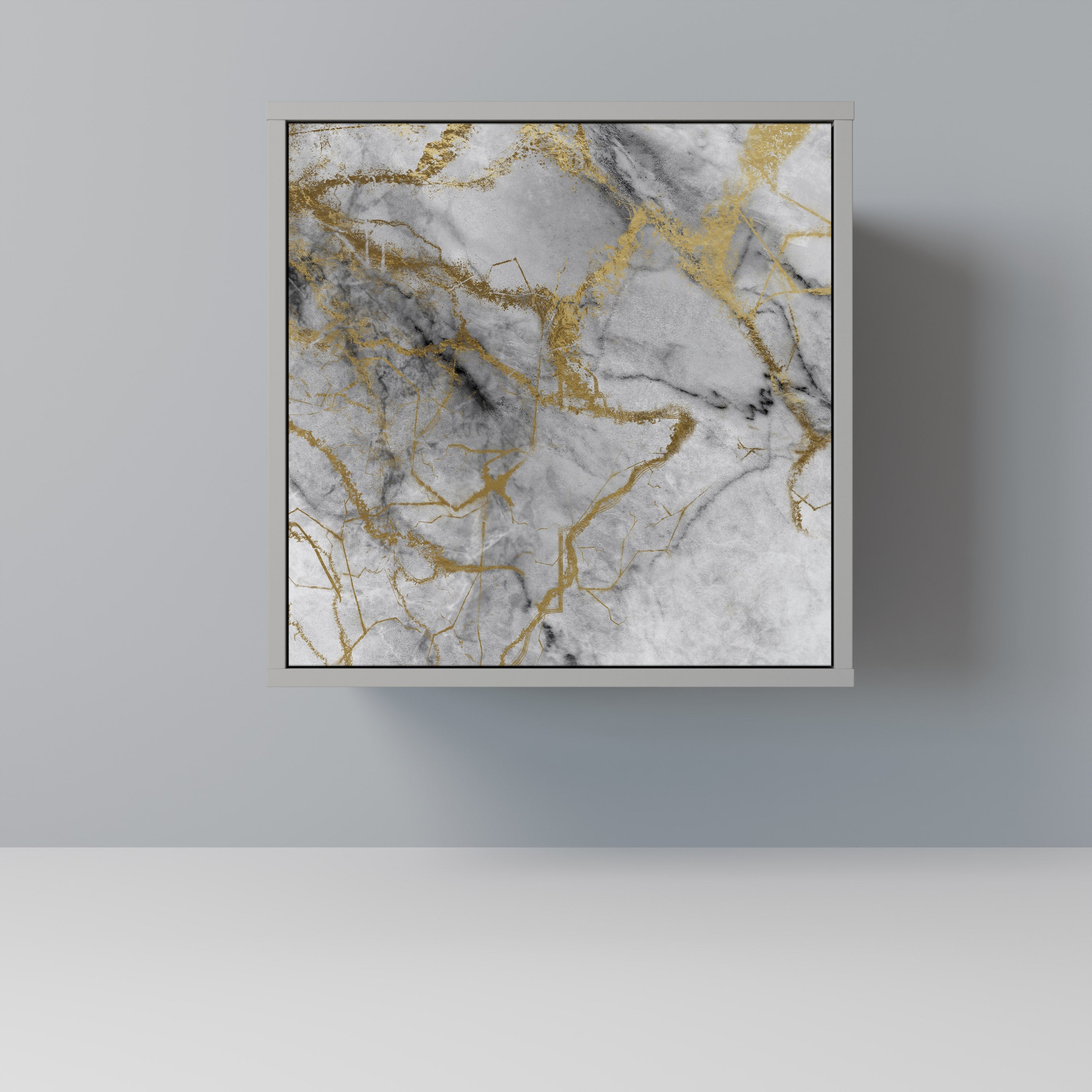 TIMELESS GLIDE 1-Door Sideboard in Grey Finish